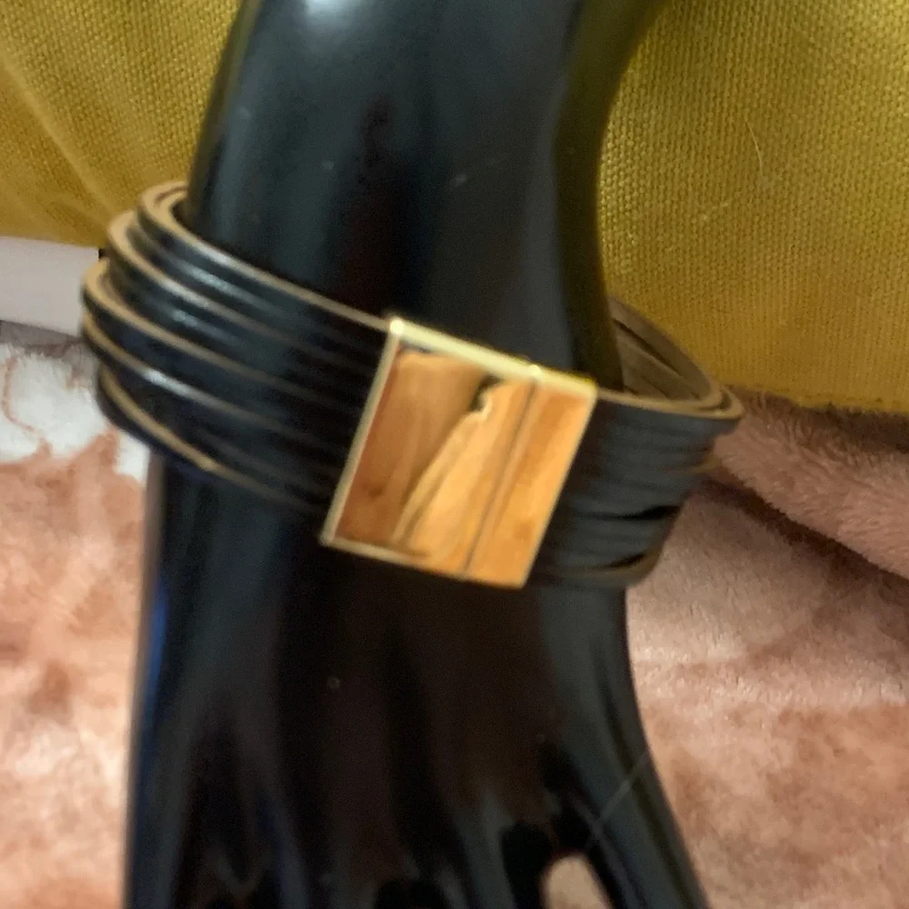 NWOT Black Leather Bracelet